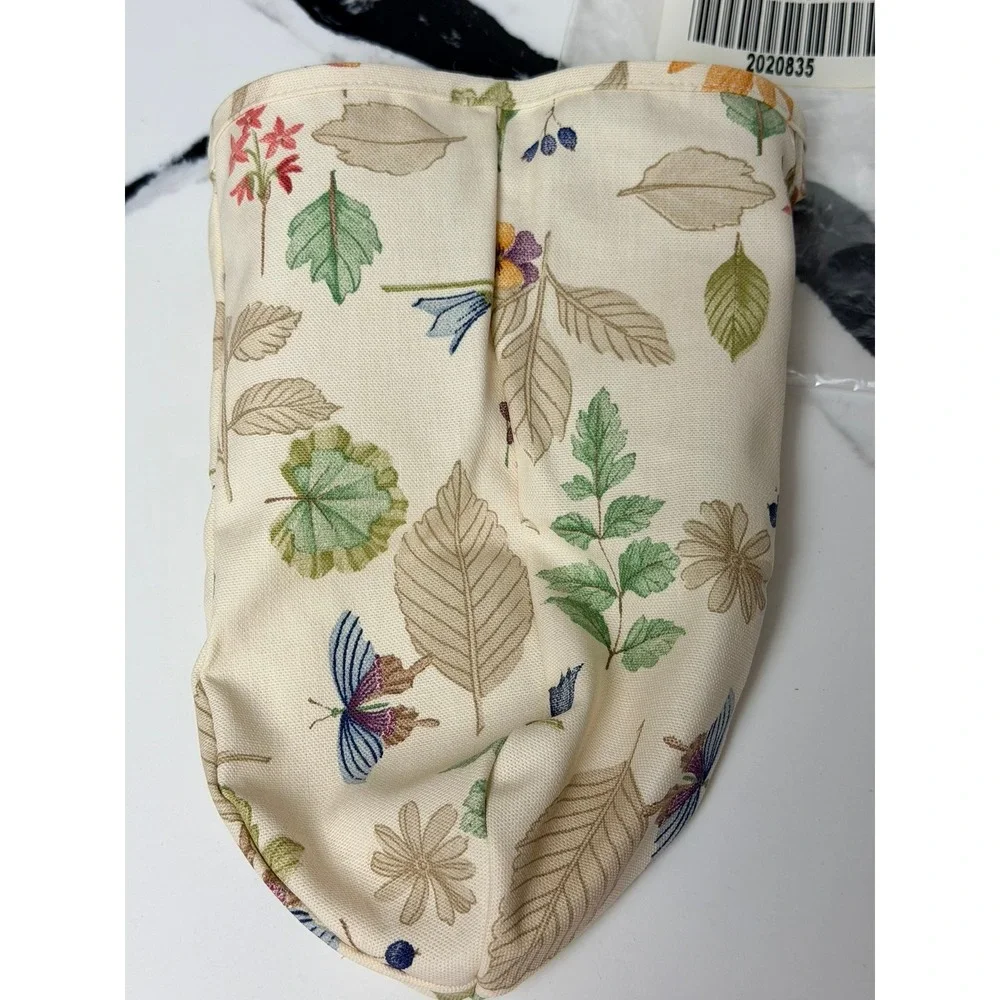 Longaberger Small Gatehouse Basket Liner Botanical Fields Floral Butterfly NIB